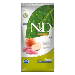 Farmina N&amp;amp;D Prime Cat Boar &amp;amp; Apple Adult сухой беззерновой корм для взрослых кошек с кабаном и яблоком - 10 кг