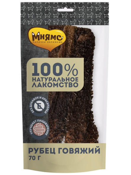 Мнямс лакомство для собак рубец говяжий - 70 г