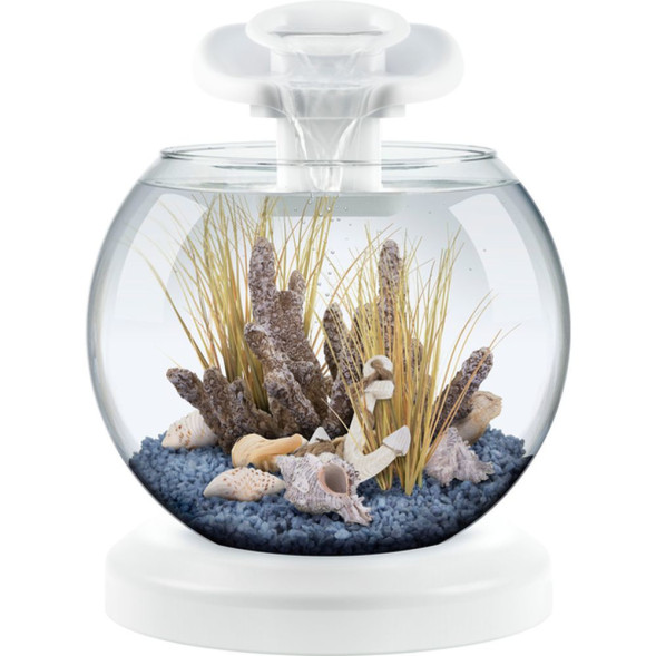Tetra Cascade Globe Duo Waterfall круглый аквариум с LED светильником, белый 6,8 л