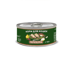 Solid Natura Holistic Перепёлка влажный корм для кошек жестяная банка 0,1 кг (24 шт в уп)