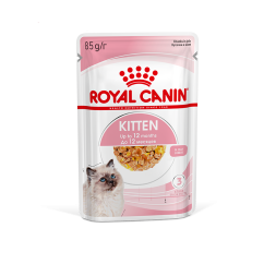 Royal Canin Kitten влажный корм котят до 12 месяцев кусочки в желе, в паучах - 85 г х 28 шт