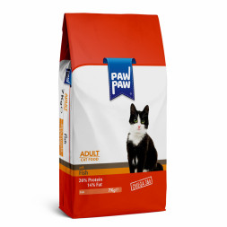 Pawpaw Adult Cat Food with Fish сухой корм для кошек с рыбой - 7 кг