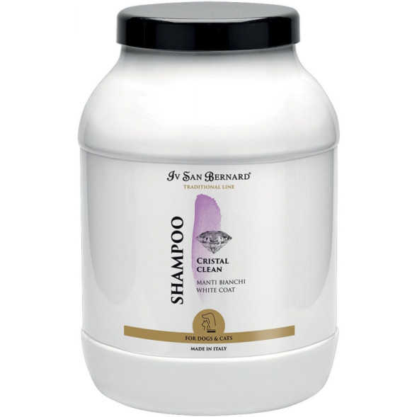 Iv San Bernard Traditional Line Cristal Clean Шампунь для устранения желтизны шерсти 3 л