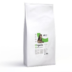 Organix сухой корм для кошек с курицей, уткой и лососем - 18 кг