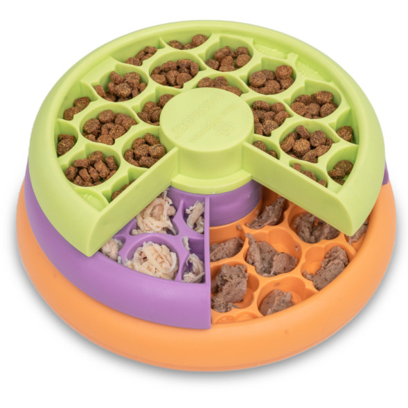 Nina Ottosson LickinLayers игра-головоломка для кошек и котят, 2 уровень сложности (средний), для медленного поедания корма