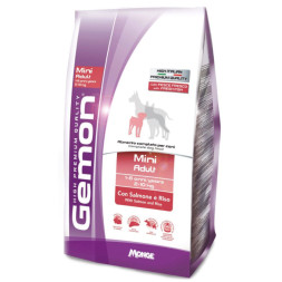 Gemon Dog Mini сухой корм для взрослых собак мелких пород с лососем и рисом 3 кг