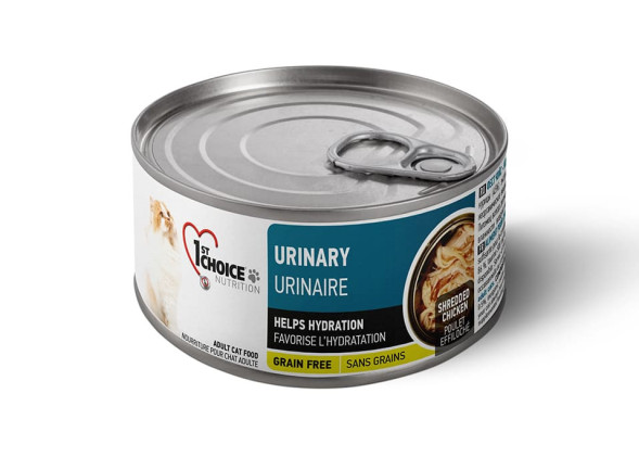 1st Choice Urinary влажный корм для взрослых кошек с курицей и клюквой в консервах - 85 г х 24 шт