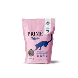 Prime Healthy Skin&amp;amp;Coat сухой корм для кошек, для кожи и шерсти, с лососем - 400 г