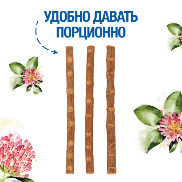 Monge Gift Skin Support лакомство для кошек Мягкие палочки со свежей треской и красным клевером, для здоровой кожи - 15 г