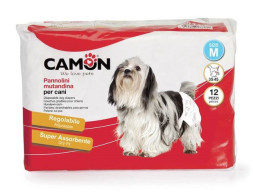 Camon подгузники для собак и кошек, размер M (35-45 см), 12 шт