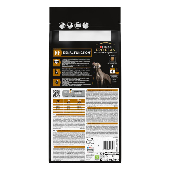 Purina Pro Plan Veterinary Diets NF Renal Function сухой корм для взрослых собак при хронической почечной недостаточности - 1,5 кг