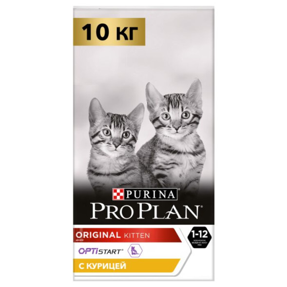 Сухой корм для котят Pro Plan Original с курицей 10 кг