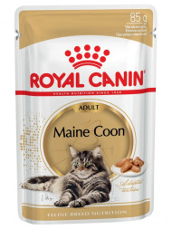 Royal Canin Maine Coon Adult влажный корм для взрослых кошек породы Мэйн Кун в соусе, в паучах - 85 г х 28 шт