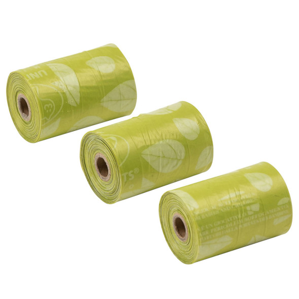 United Pets Refill пакеты для набора BON TON, 3 рулона по 10 пакетов, зеленые