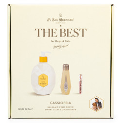 Iv San Bernard ISB The Best Line набор Cassiopeia кондиционер для короткой шерсти 500 мл, шампунь 120 мл + парфюм 2 мл в подарок