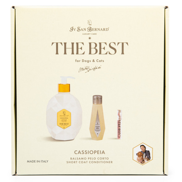 Iv San Bernard ISB The Best Line набор Cassiopeia кондиционер для короткой шерсти 500 мл, шампунь 120 мл + парфюм 2 мл в подарок