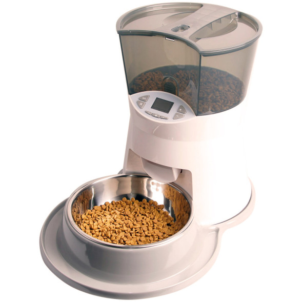 SuperDesign автокормушка, 2500 мл, бело-серый