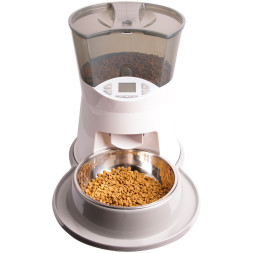 SuperDesign автокормушка, 2500 мл, бело-серый