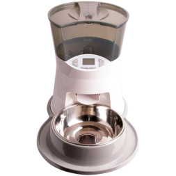 SuperDesign автокормушка, 2500 мл, бело-серый