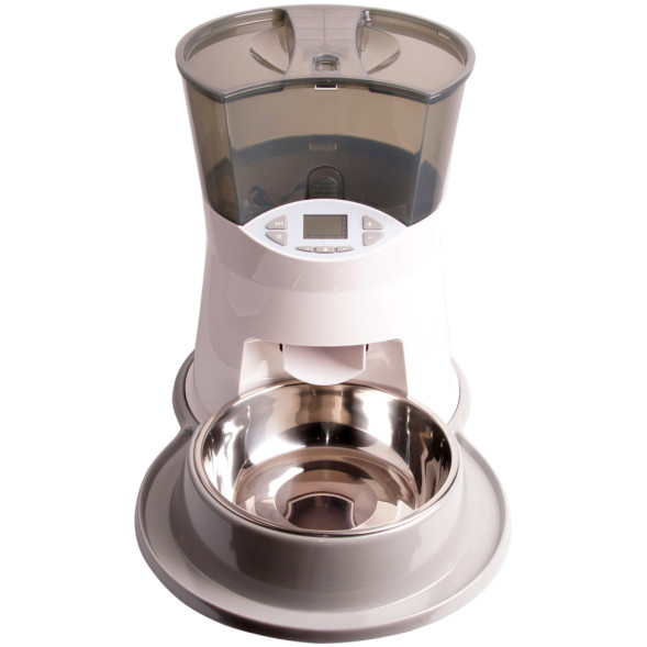 SuperDesign автокормушка, 2500 мл, бело-серый