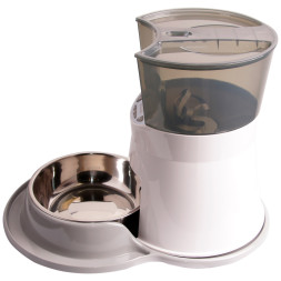 SuperDesign автокормушка, 2500 мл, бело-серый