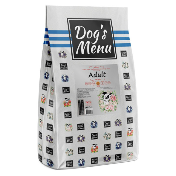 Dog`s Menu Adult 22/7 сухой корм для взрослых собак - 10 кг