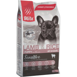 Blitz Sensitive Puppy Lamb &amp;amp; Rice сухой корм для щенков, с ягненком и рисом - 2 кг