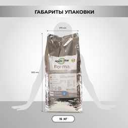 Necon Atletic Dog Forma сухой корм для взрослых собак средних и крупных пород с низким уровнем активности и склонных к набору лишнего веса, со свининой и рисом - 15 кг