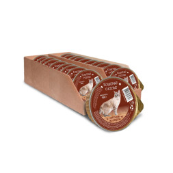 Кошачье счастье влажный корм для кошек мясное ассорти, в ламистерах - 100 г х 20 шт