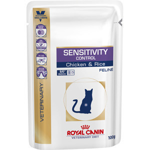 Royal Canin Sensitivity Control Feline диетический влажный корм для кошек при пищевой аллергии и непереносимости, в паучах - 85 г х 28 шт