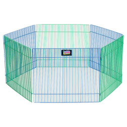 MidWest Critterville Вольер для грызунов и мелких собак, 6 панелей 48х38 см, цветной