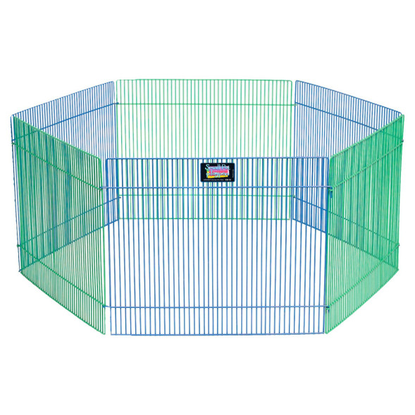 MidWest Critterville Вольер для грызунов и мелких собак, 6 панелей 48х38 см, цветной