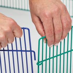 MidWest Critterville Вольер для грызунов и мелких собак, 6 панелей 48х38 см, цветной