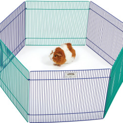 MidWest Critterville Вольер для грызунов и мелких собак, 6 панелей 48х38 см, цветной