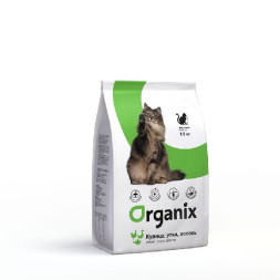 Organix сухой корм для кошек с курицей, уткой и лососем - 1,5 кг