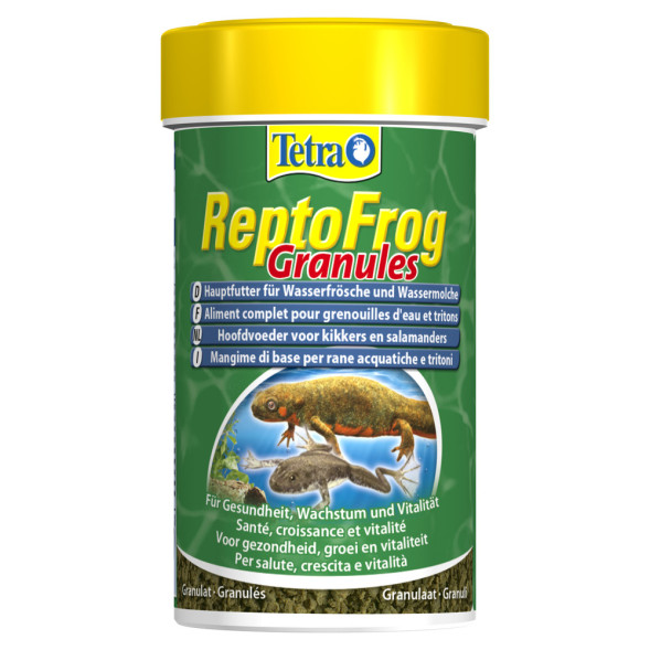 Tetra ReptoFrog основной корм для водных лягушек и тритонов в гранулах - 100 мл