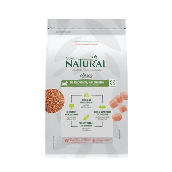 Guabi Natural Dog Obesity cухой корм для взрослых собак мелких пород с избыточным весом, с цыпленком и коричневым рисом - 1,5 кг