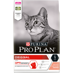 Сухой корм для кошек Pro Plan Original для поддержания здоровья органов чувств с лососем 3 кг