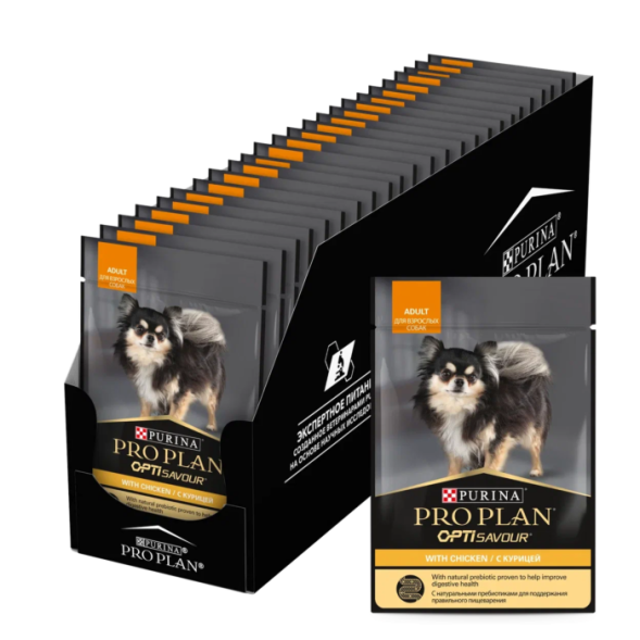 Влажный корм для собак Pro Plan для мелких пород с курицей 85 г х 26 шт