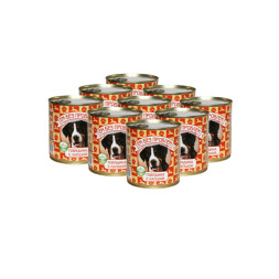 Ем без проблем влажный корм для собак с говядиной и лапшой, в консервах - 750 г х 9 шт