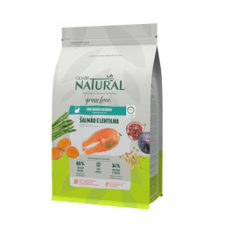 Guabi Natural Cat Sterilised Grain Free сухой беззерновой корм для взрослых стерилизованных и кастрированных котов и кошек лосось и чечевица - 1,5 кг