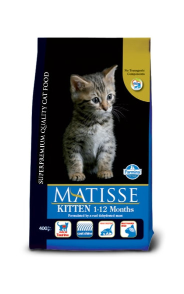 Farmina Matisse Kitten сухой корм для котят до 12 месяцев, беременных и кормящих кошек с курицей - 400 г