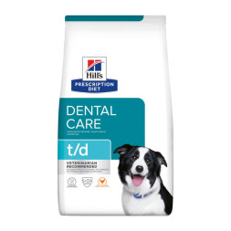 Hills Prescription Diet t/d диетический сухой корм для собак при заболеваниях полости рта, с курицей - 4 кг