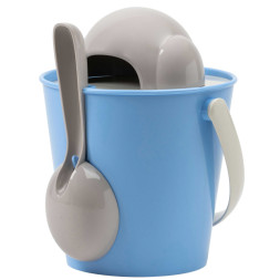 United Pets Dog-Crock ведро для сухого корма, для собак, 7,5 л, серо-голубой