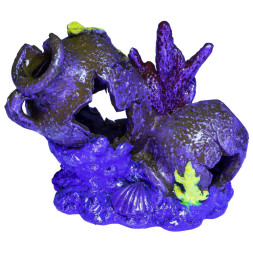 Glofish декорация для аквариума разбитая ваза