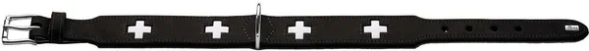 Hunter Swiss 70 ошейник для собак, 56-63,5 см, кожа, черный