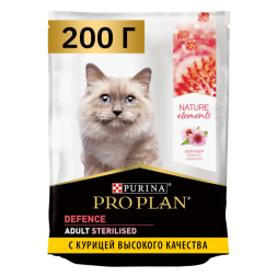 Сухой корм для кошек Pro Plan Nature Elements для стерилизованных кошек с курицей 200 г