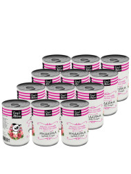 Dog`s Menu влажный корм для взрослых собак с индейкой кусочки в соусе в консервах - 340 г х 12 шт