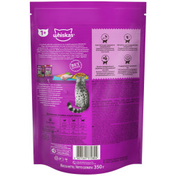 Whiskas сухой корм для стерилизованных кошек с курицей и вкусными подушечками - 350 г