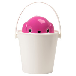 United Pets Dog-Crock ведро для сухого корма, для собак, 7,5 л, белый/цикламен